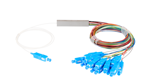 Сплиттер планарный NIKOMAX 1x16, одномодовый 9/125мкм, стандарта G657.A1, SC/UPC, миникорпус, с равным коэффициентом деления, 0.9 мм | код NMF-SPP1X16A1-SCU-M | NIKOMAX