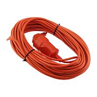Удлинитель-шнур PROconnect ПВС 3х0.75, 20 м, с/з, 6 А, 1300 Вт, IP44, оранжевый (Сделано в России) | код 11-7109 | PROCONNECT