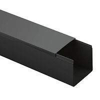 Кабель-канал KK-B-60-60 черный 60x60мм 12м | код Б0061747 | ЭРА