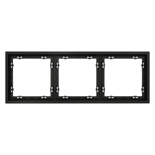 Рамка 3-м S70 пластик. черн. матов. Voltum VLS100308 фото 2