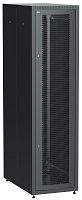 ITK Шкаф сетевой напольный LINEA E 33U 600х1000мм перфорированная передняя дверь задняя металлическая черный | код LE05-33U61-PM | IEK