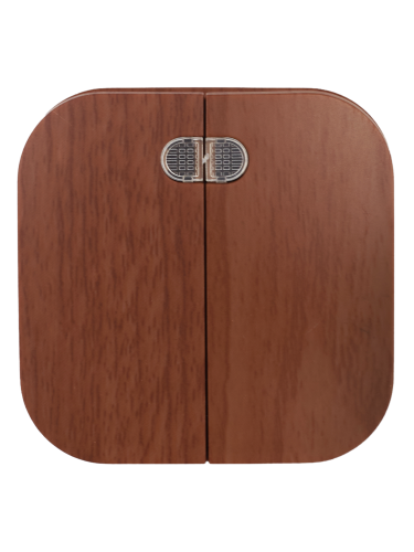 Выключатель 2-клавишный для открытой установки с индикацией ВС20-2-1-ХД 10А GLORY дуб | код EVH21-K24-10 | IEK фото 4