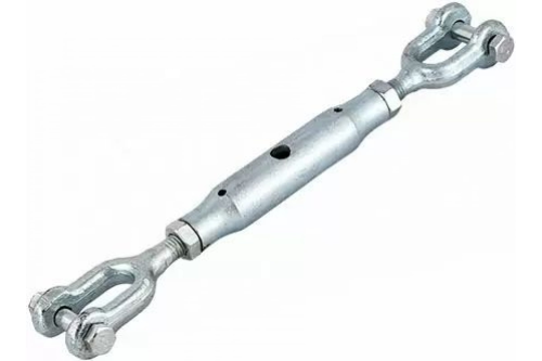 Талреп DIN 1478 М10 (0,5т) вилка-вилка оцинкованный | код DIN1478-М10 | Крепдил