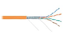 Кабель витая пара F/UTP кат.5e 4х2х24AWG solid LSZH оранж. (уп.305м) | код NKL 2200C-OR | NIKOLAN