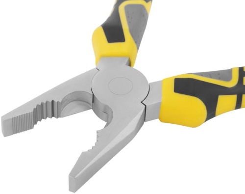 Плоскогубцы комбинированные "Смарт" трехцветные прорезиненные ручки никелевое покрытие 200мм FIT 50665 фото 4 Плоскогубцы комбинированные "Смарт" трехцветные прорезиненные ручки никелевое покрытие 200мм FIT 50665 фото 4