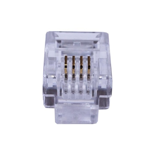 Коннектор 6P4C (RJ-11) (уп.100шт) SUPRLAN 10-0227 фото 3 Коннектор 6P4C (RJ-11) (уп.100шт) SUPRLAN 10-0227 фото 3