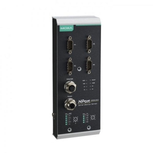 Сервер NPort 5450AI-M12-CT-T 4-port 3 in 1 Device Server w/ M12 Connector (Ethernet, power input), t: -40/70, Conformal Coating | код 00-06101505 | MOXA