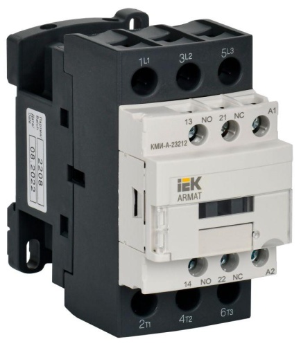 Контактор КМИ-А-23212 LC1D 32А кат. 24В AC 1НО+1НЗ AC-3 | код AR-ACC-21-032-024-11 | IEK