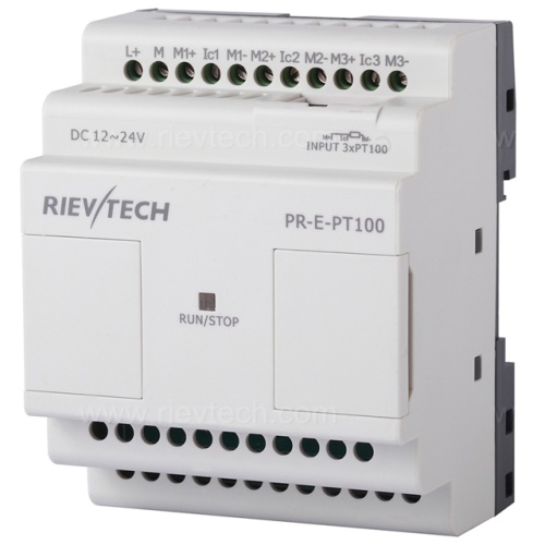 Модуль расширения PR-E-PT100, 12_24VDC, 3xPt100, -50°C_+300°C | код PR-E-PT100 | Rievtech