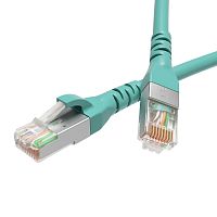 Патч-корд экранированный CAT6A S/FTP 4х2, LSZH, бирюзовый, 0.5 м | код RN6ASF4505AQ | DKC
