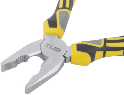 Плоскогубцы комбинированные "Смарт" трехцветные прорезиненные ручки никелевое покрытие 160мм FIT 50663 фото 3