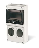 Корпус на 8 модулей и 2 поста с основанием 70х87 мм. Тип M340 | код DIS6722300 | DKC