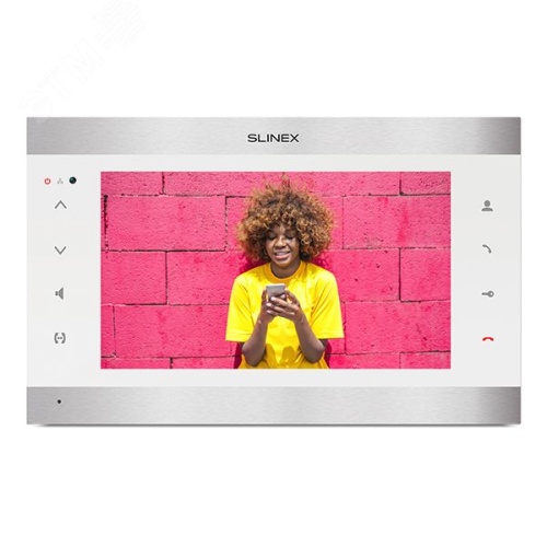 Видеодомофон | код SL-10N Cloud Silver+White | SLINEX Видеодомофон | код SL-10N Cloud Silver+White | SLINEX