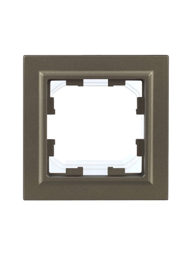 BRITE Рамка 1-местная IP44 РУ-1-БрШ-44 шампань | код BR-M12-44-K37 | IEK фото 4