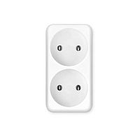 Сетевой разветвитель Buro BU-PS2-W (2 розетки) белый (пакет ПЭ) | код 352746 | BURO