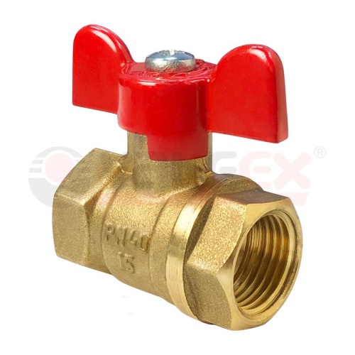 Кран шаровой 11Б27фт1М 3/4' ВВ ручка бабочка | код VF.217.LB1.034 | VALFEX-T