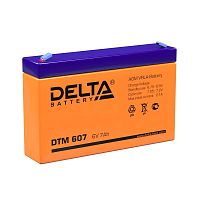Аккумулятор UPS 6В 7А.ч | код DTM 607 | Delta