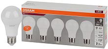 Лампа светодиодная LED Value LVCLA75 10SW/840 грушевидная матовая E27 230В 2х5 RU (уп.5шт) | код 4058075577749 | LEDVANCE