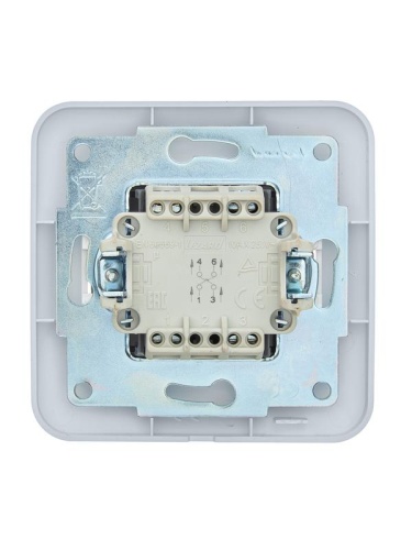 Выключатель промежуточный 1-кл.СП ASTI 10А IP20 в сборе бел. LEZARD 7081-0202-107 фото 2