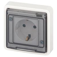 Розетка Эксперт 11-2522-01 2P+E IP55 шторки 16А-250В СУ бел. Эра Б0063281