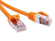 Патч-корд экранированный CAT6A F/UTP 4х2, LSZH, оранжевый, 0.5м | код RN6AFU4505OR | DKC