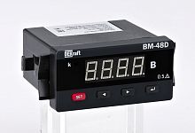 Вольтметр цифр. 96x48мм однофазный, вход 600В, выход RS485, LED-дисплей ВМ-48D | код 50380DEK | DEKraft