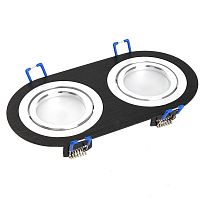 Светильник потолочный встраиваемый MR16 G5.3 черн. хром DL2812 FERON 48462