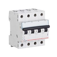 Выключатель автоматический четырехполюсный 40А B TX3 6kA/10kA | код 403906 | Legrand