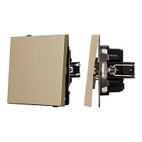 Механизм выключателя одноклавишный перекрестный SWT-TENDO-MKX1-SFPL-GD 230В 10А Arlight 054572