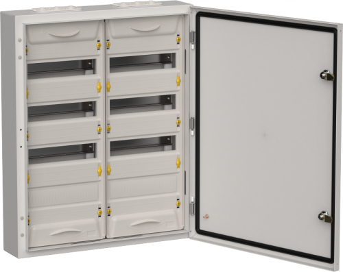 TITAN 5 Корпус мет. ЩРн-96 (2х48) 710х570х140 IP54 сер IEK | код TI5-50-N-2X048-54-7035 | IEK