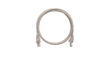 Шнур коммутационный NIKOMAX U/UTP 4 пары, Кат.5е (Класс D), 100МГц, 2хRJ45/8P8C, T568B, заливной, с защитой защелки, многожильный, BC (чистая медь), 24AWG (7х0,205мм), LSZH нг(А)-HFLTx, серый, 0,3м | код NMC-PC4UD55B-003-C-GY | NIKOMAX Сери