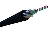 Hyperline FO-AWSH-OUT-50-16-PE-BK Кабель волоконно-оптический 50/125 (OM2) многомодовый. 16 волокон. жесткий. бронированный. волокна в канате из стальных проволок. гелезаполненный. внешний. PE. черный | код 446895 | Hyperline