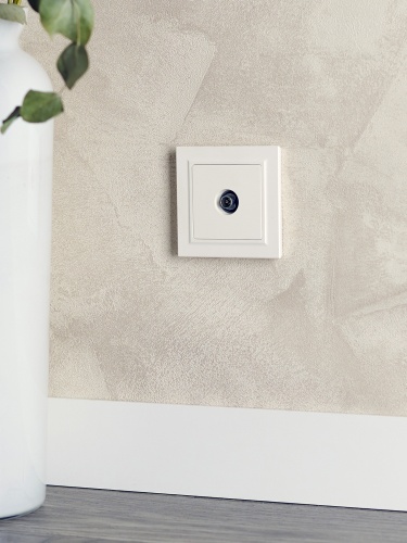 BRITE Розетка TV оконечная РТВ11-0-БрЖ жемчуг | код BR-A10-O-K36 | IEK фото 5