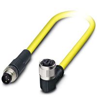 Кабель для датчика / исполнительного элемента SAC-3P-M8MS/ 1,5-542/M12FR BK | код 1406277 | PHOENIX CONTACT