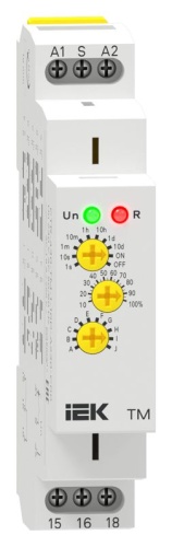 Реле времени многофункц. TM 1 контакт 230В AC IEK CTR-430-TM-1-10D-A230-C00 фото 4 Реле времени многофункц. TM 1 контакт 230В AC IEK CTR-430-TM-1-10D-A230-C00 фото 4