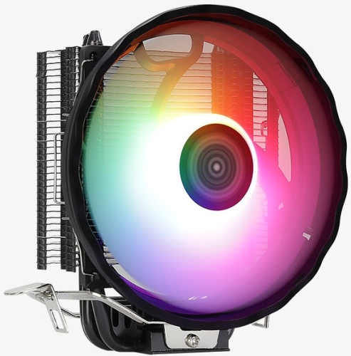Устройство охлаждения(кулер) Aerocool Rave 3 ARGB Soc-AM5/AM4/1151/1200/1700 черный/белый 4-pin 18-27dB Al+Cu 125W 530gr Ret (RAVE 3 ARGB PWM 4P) | код 2003973 | AEROCOOL