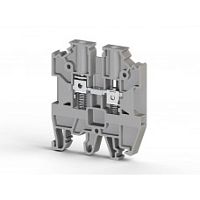 304 508, Клеммник на DIN-рейку с пружиной 4мм.кв. (коричневый), AVK-Y4 | код 0.0.0.3.04508 | KLEMSAN