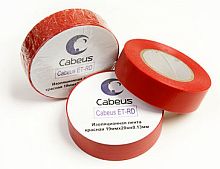 Cabeus ET-RD Изоляционная лента красная 19ммх20мх0.13м | код 7418c | Cabeus