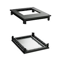 Крыша с фланцем и основание для 19 IT-CQE 800x1000, RAL9005 | код R5RKTB810FITB | DKC