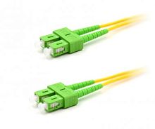 Патч-корд оптический LANMASTER, LSZH, дуплексный, SC/APC-SC/APC, SM OS2, 1.5 м | код LAN-2SC-2SC/SA-1.5 | LANMASTER