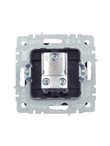 BRITE Розетка TV проходная РТВ10-0-БрГ графит | код BR-A10-P-K53 | IEK фото 7
