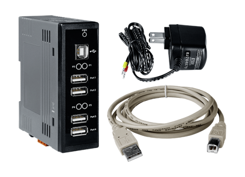 USB-2560/S CR 4-Port Industrial USB 2.0 Hub (RoHS) with GPSU06U-6 (Power Supply) | код 00-06024405 | ICP DAS