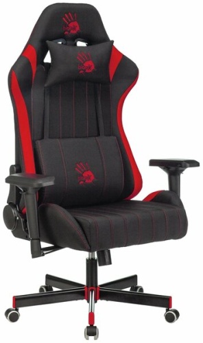 Кресло игровое A4Tech Bloody GC-950 черный/красный текстиль/эко.кожа крестов. металл | код 1534016 | A4TECH