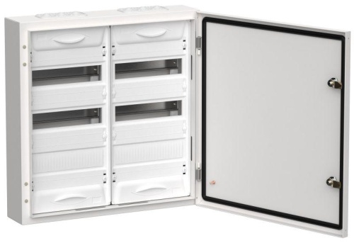Корпус металлический ЩРн-72 (2х36) 585х570х140 IP54 бел. (одна дверь) TITAN 5 | код. TI5-50-N-2X036-54 | IEK