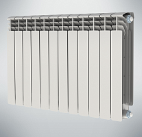 Радиатор биметаллический секционный 500/100/12 боковое подключение | код NRZRB5001002012 | НРЗ