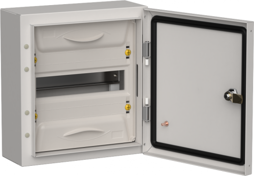TITAN 5 Корпус мет. ЩРн-12 (1х12) 335х310х140 IP54 сер IEK | код TI5-50-N-012-54-7035 | IEK