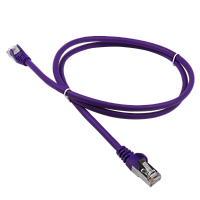 Патч-корд LANMASTER LSZH FTP кат.5e, 5.0 м, фиолетовый | код LAN-PC45/S5E-5.0-VI | LANMASTER