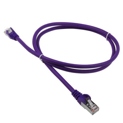 Патч-корд LANMASTER LSZH FTP кат.5e, 5.0 м, фиолетовый | код LAN-PC45/S5E-5.0-VI | LANMASTER