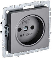 BRITE Роз. без з/к с з/ш 10А РСш10-2-БрС сталь IEK | код BR-R13-10-K46 | IEK