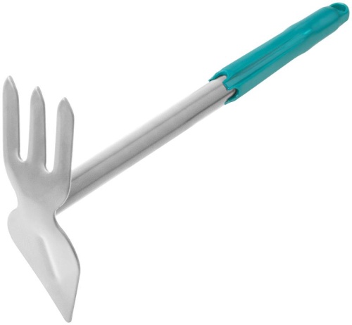 Мотыжка с ручкой МК-2(м) цельнометаллическая 3 зуба, лепесток | код 76857 | FIT фото 2 Мотыжка с ручкой МК-2(м) цельнометаллическая 3 зуба, лепесток | код 76857 | FIT фото 2